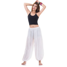 Genie Pants, Harem Pants, Yoga Pants White FA355